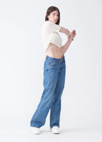 Elegant Combed Cotton Crop Top T-Shirt (XX-Large+)