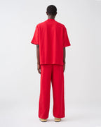 Luxury 7.5 OZ Peached French Terry Mock Neck Oversized Boxy Tee and Oversized Open Leg Sweatpants