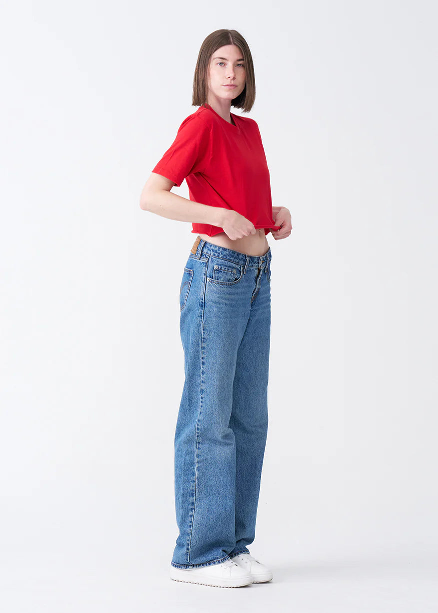 Elegant Combed Cotton Crop Top T-Shirt (XX-Large+)