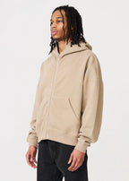 Luxury Oversized Boxy Cropped Heavyweight Full-Zip Hoodie