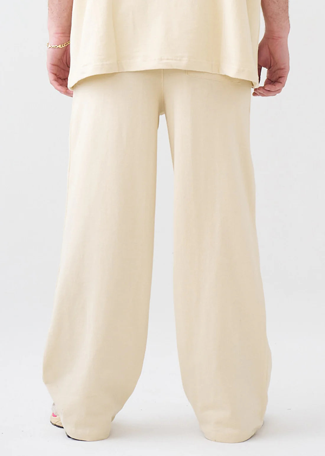 Elegant 7.5 OZ Peached French Terry Oversized Open Leg Sweatpants