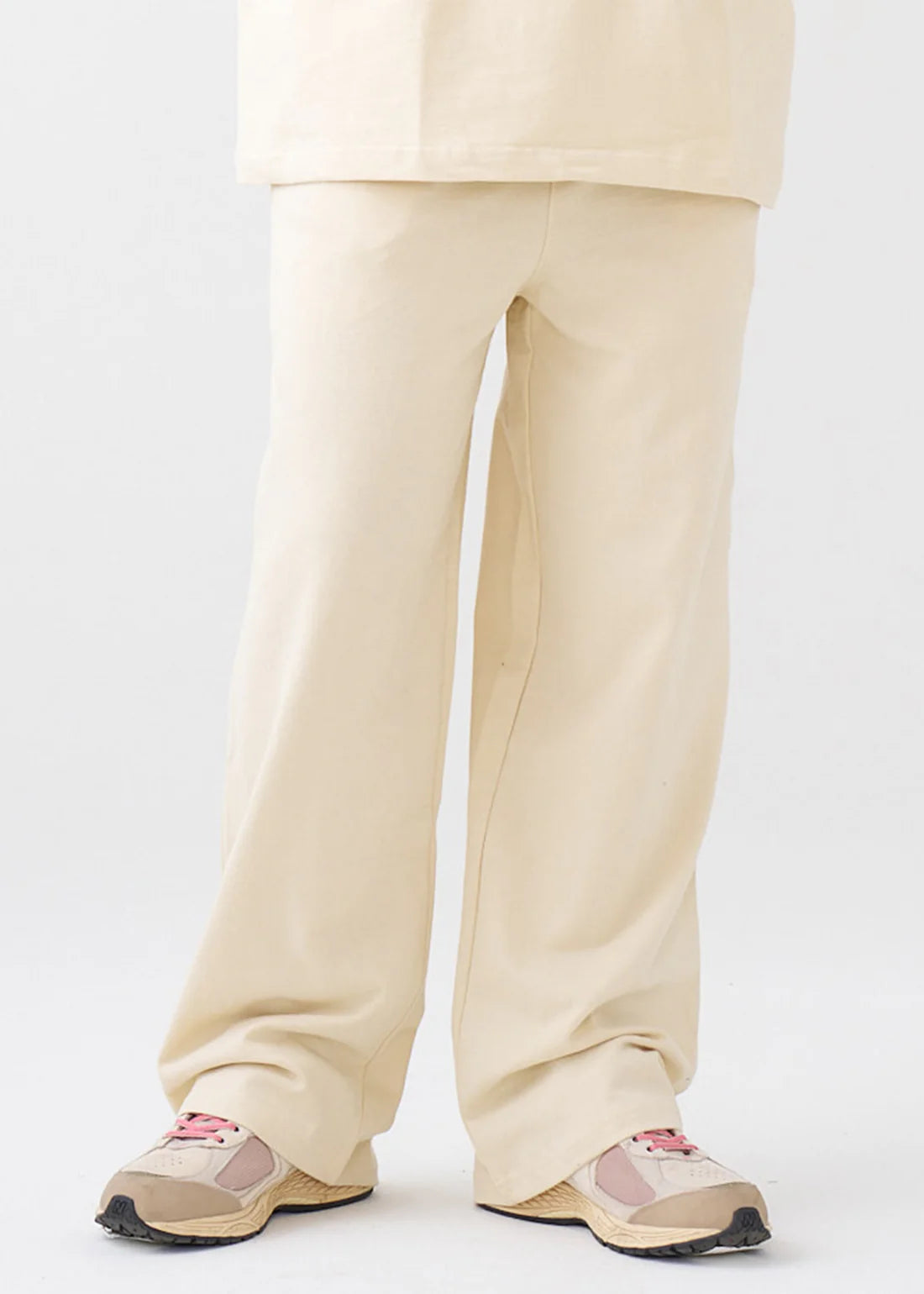 Elegant 7.5 OZ Peached French Terry Oversized Open Leg Sweatpants