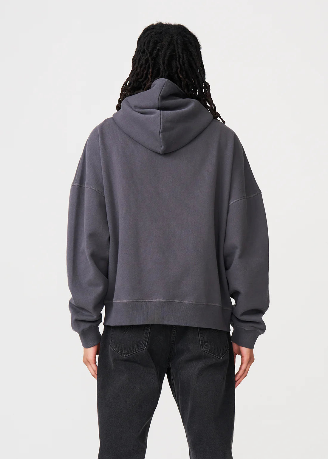 Luxury Oversized Boxy Cropped Heavyweight Full-Zip Hoodie