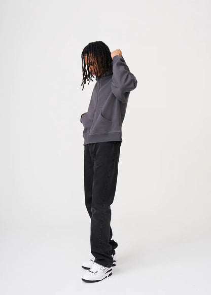 Oversized Boxy Cropped Heavyweight Full-Zip Hoodie