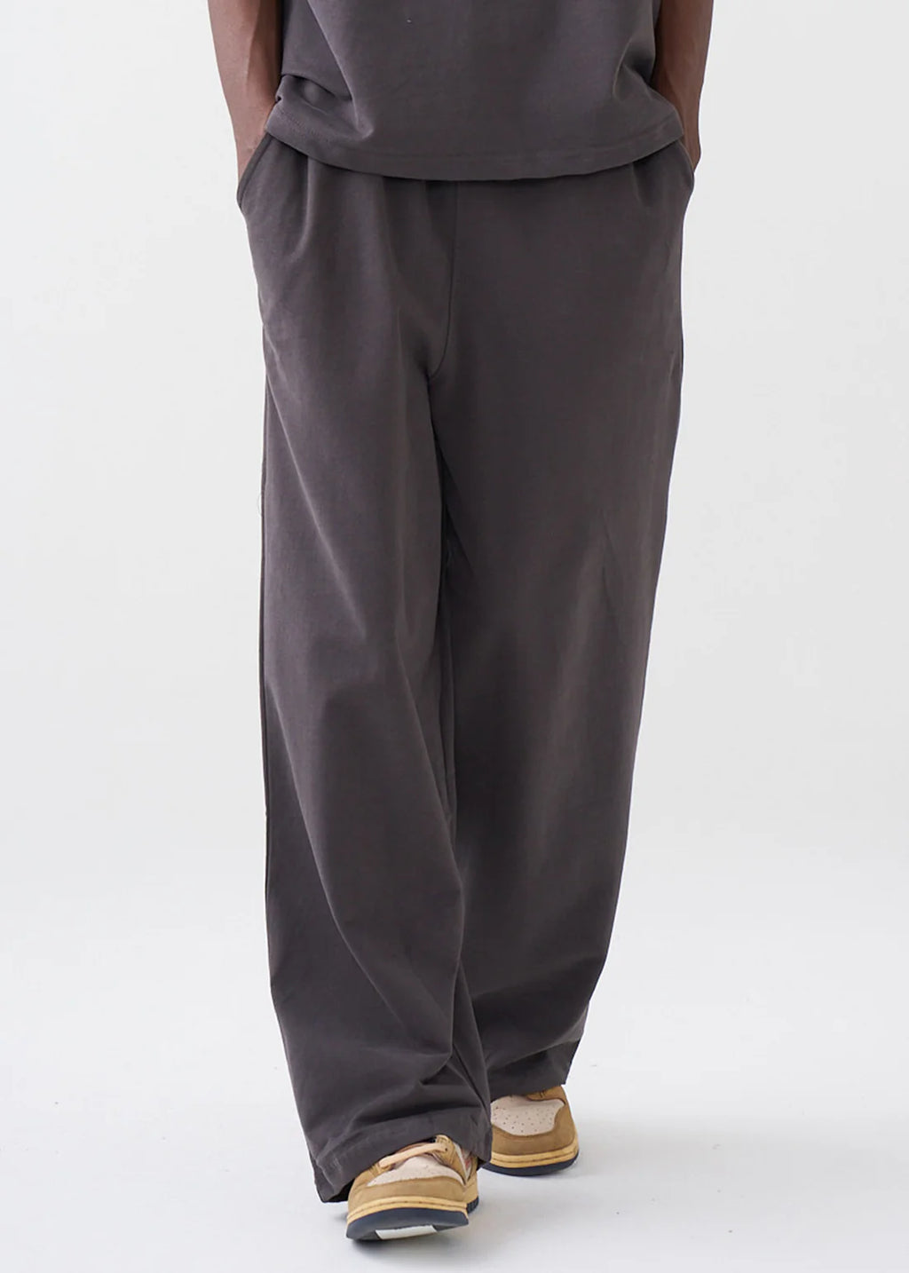 Elegant 7.5 OZ Peached French Terry Oversized Open Leg Sweatpants