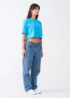 Elegant Combed Cotton Crop Top T-Shirt (XX-Large+)