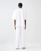 Luxury 7.5 OZ Peached French Terry Mock Neck Oversized Boxy Tee and Oversized Open Leg Sweatpants