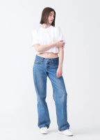 Elegant Combed Cotton Crop Top T-Shirt (XX-Large+)