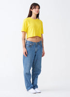 Elegant Combed Cotton Crop Top T-Shirt (XX-Large+)